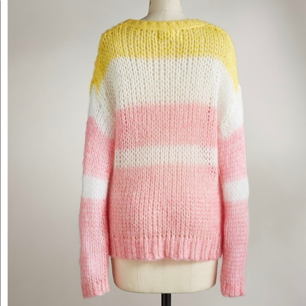 Sundance Julia stripe pullover (lightweight sweater) Size M. GUC - Picture 2 of 8